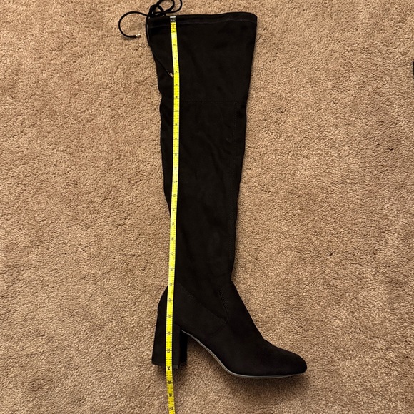 Steve Madden Osana Black Suede Over the Knee Boots Size 7.5 - Picture 12 of 16